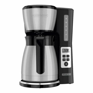 Cafetera Eléctrica Con Jarra Térmica BVSTDC4403SS BLACK & DECKER 12 Tazas