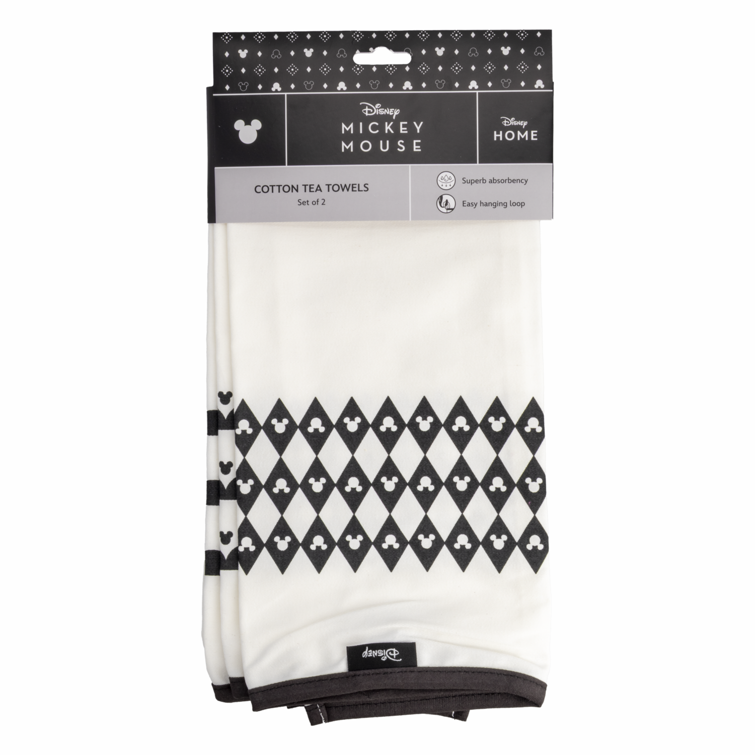 Set Toallas De Cocina Monocromático DISNEY 2 Piezas - Imagen 2