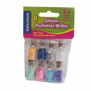 Gliter En Botella De Cristal LPS 8 Piezas