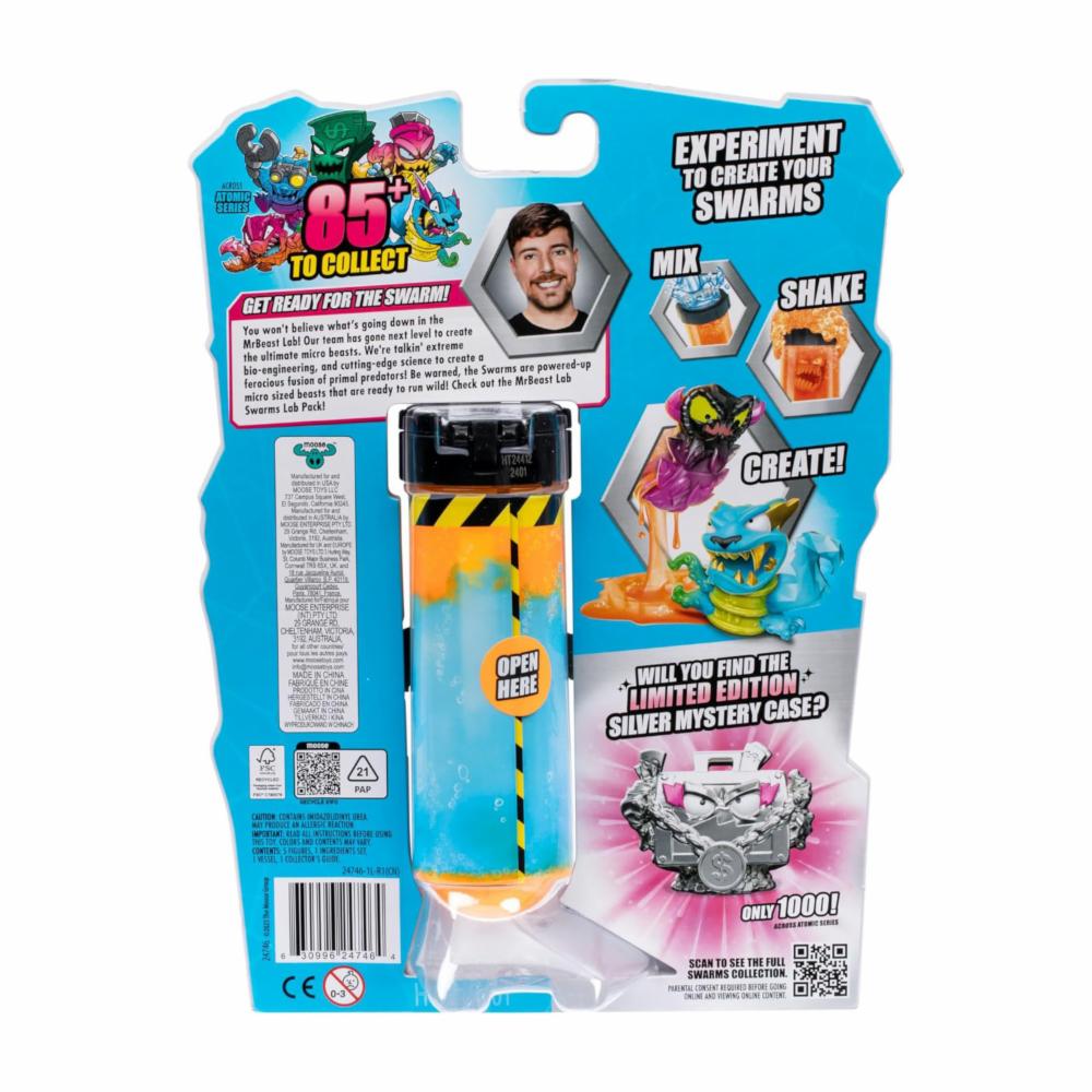 Paquete de Laboratorio Enjambres Atómicos MR BEAST LAB SWARMS Incluye 5 Micro Bestias Sorpresa - Imagen 2