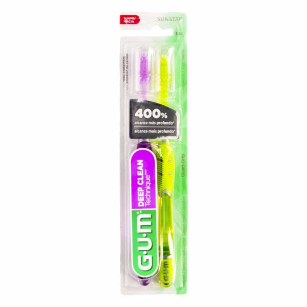 Cepillo Dental Deep Clean Technique Suave GUM X 2 Uds