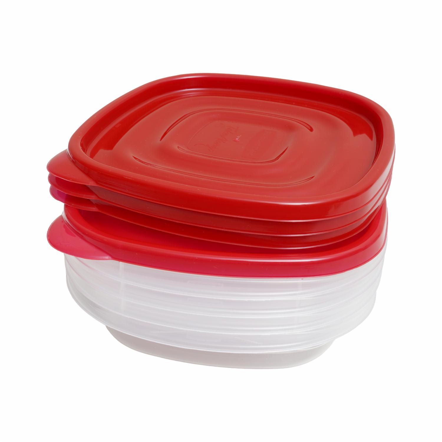 Set Reposteros Cuadrados Takealongs RUBBERMAID 4 Piezas