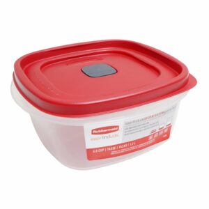 Repostero Easy Findlids Cuadrado Con Válvula RUBBERMAID 1.2 Litros