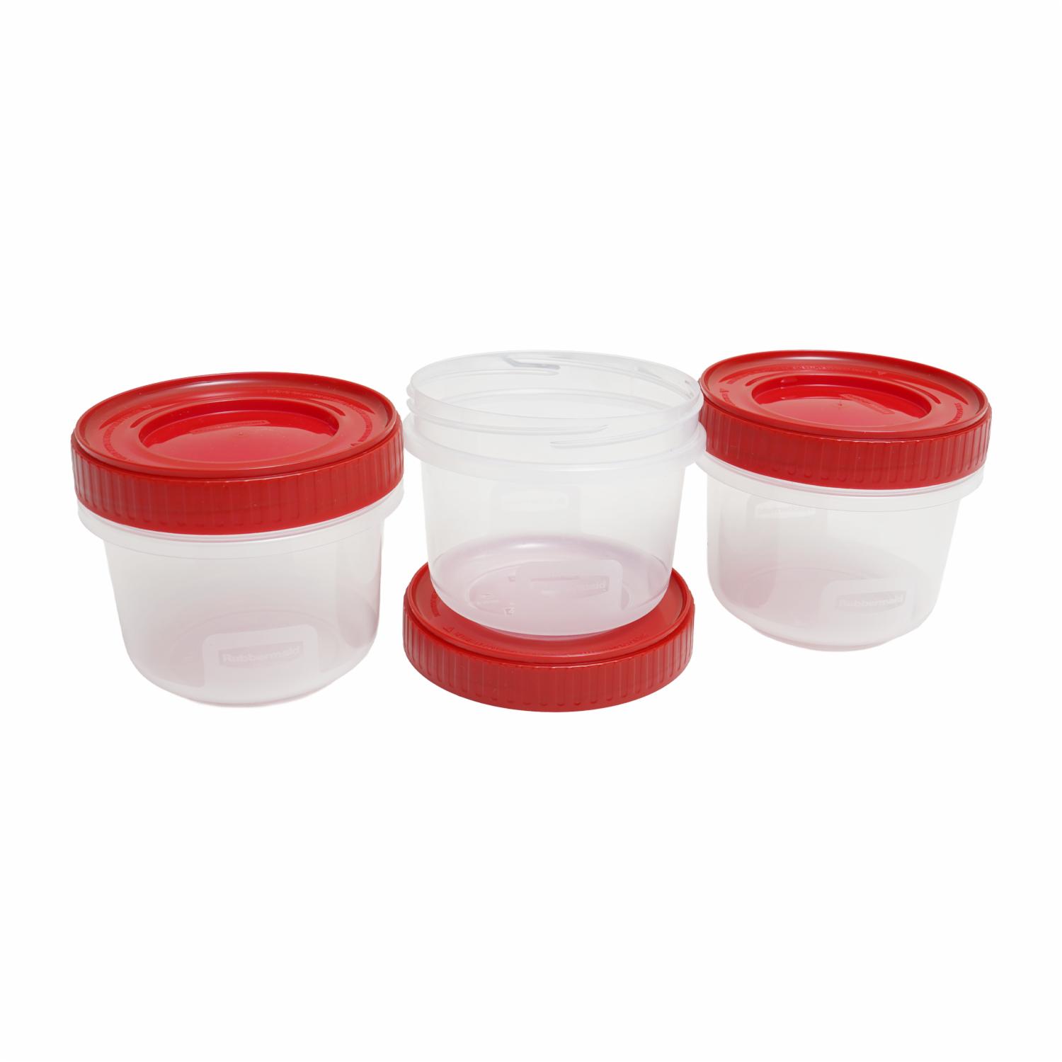 Set Frascos Con Tapa Rosca RUBBERMAID 3x2.1 Tazas - Imagen 2