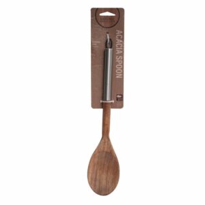 Cuchara Para Servir De Madera Con Mango De Acero Inoxidable BONITA HOME Unidad