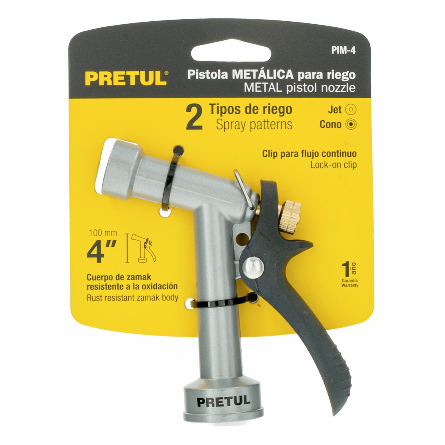 Pistola Metálica 4 Jardín PRETUL Unidad - Imagen 3