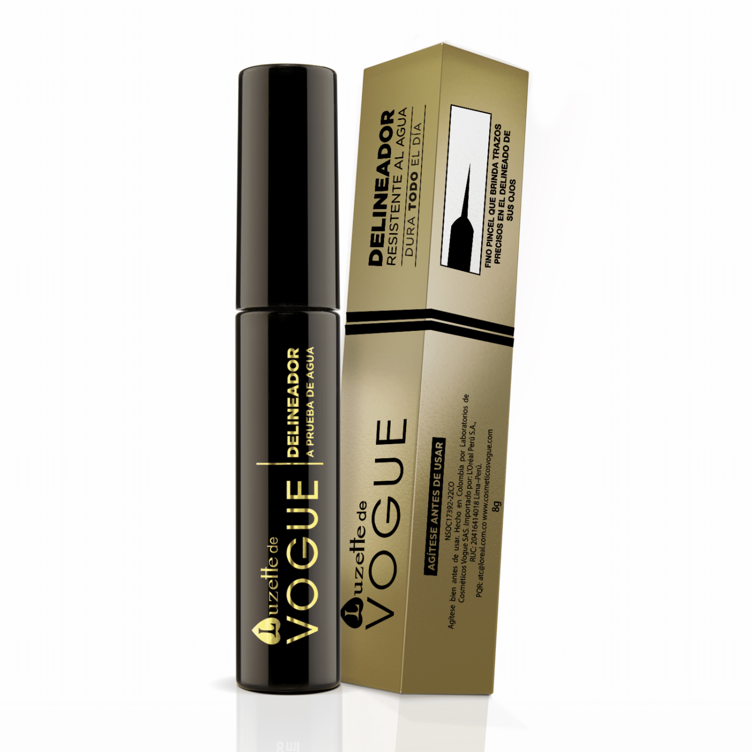 Delineador De Ojos Líquido Negro LUZETTE 8 G - Imagen 14