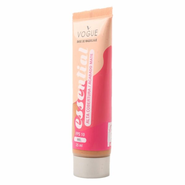Base De Maquillaje Essential Alta Cobertura Mate Miel VOGUE - Imagen 3