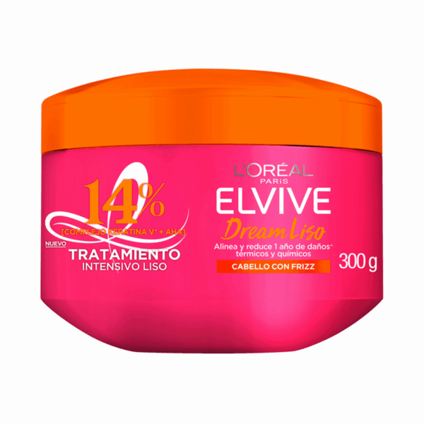 Mascarilla Capilar Dream Liso ELVIVE L'ORÉAL 300 G - Imagen 4