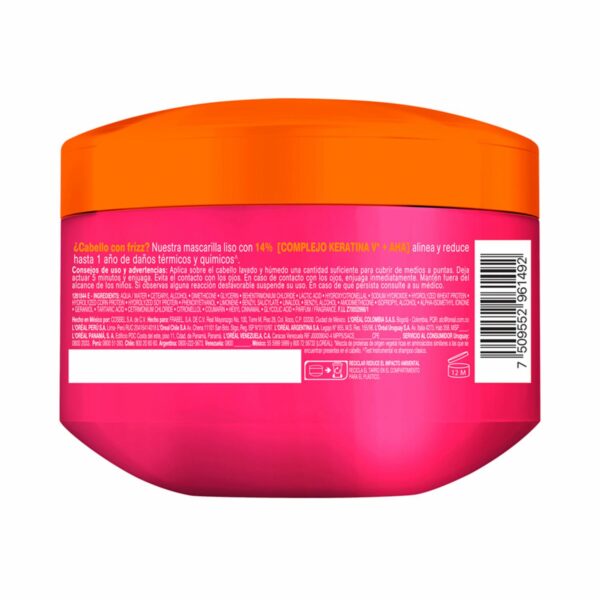 Mascarilla Capilar Dream Liso ELVIVE L'ORÉAL 300 G - Imagen 5