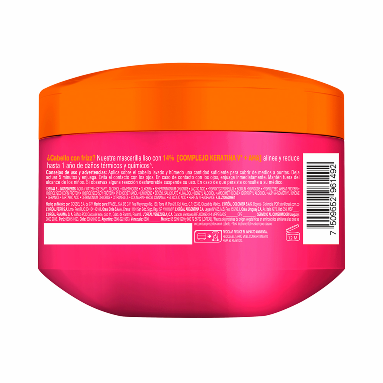 Mascarilla Capilar Dream Liso ELVIVE L'ORÉAL 300 G - Imagen 6