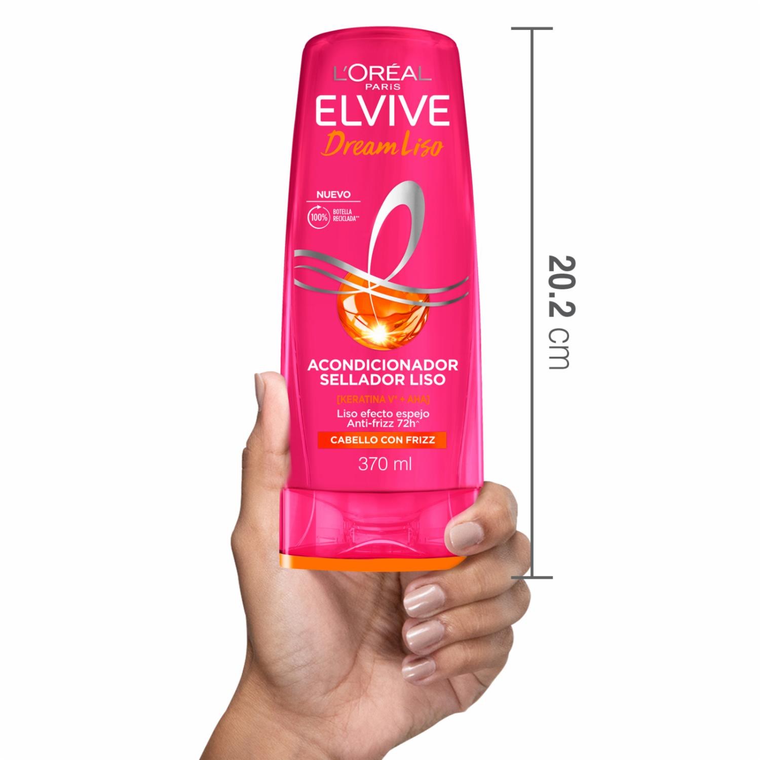 Acondicionador Dream Liso ELVIVE L'ORÉAL 370 Ml - Imagen 7