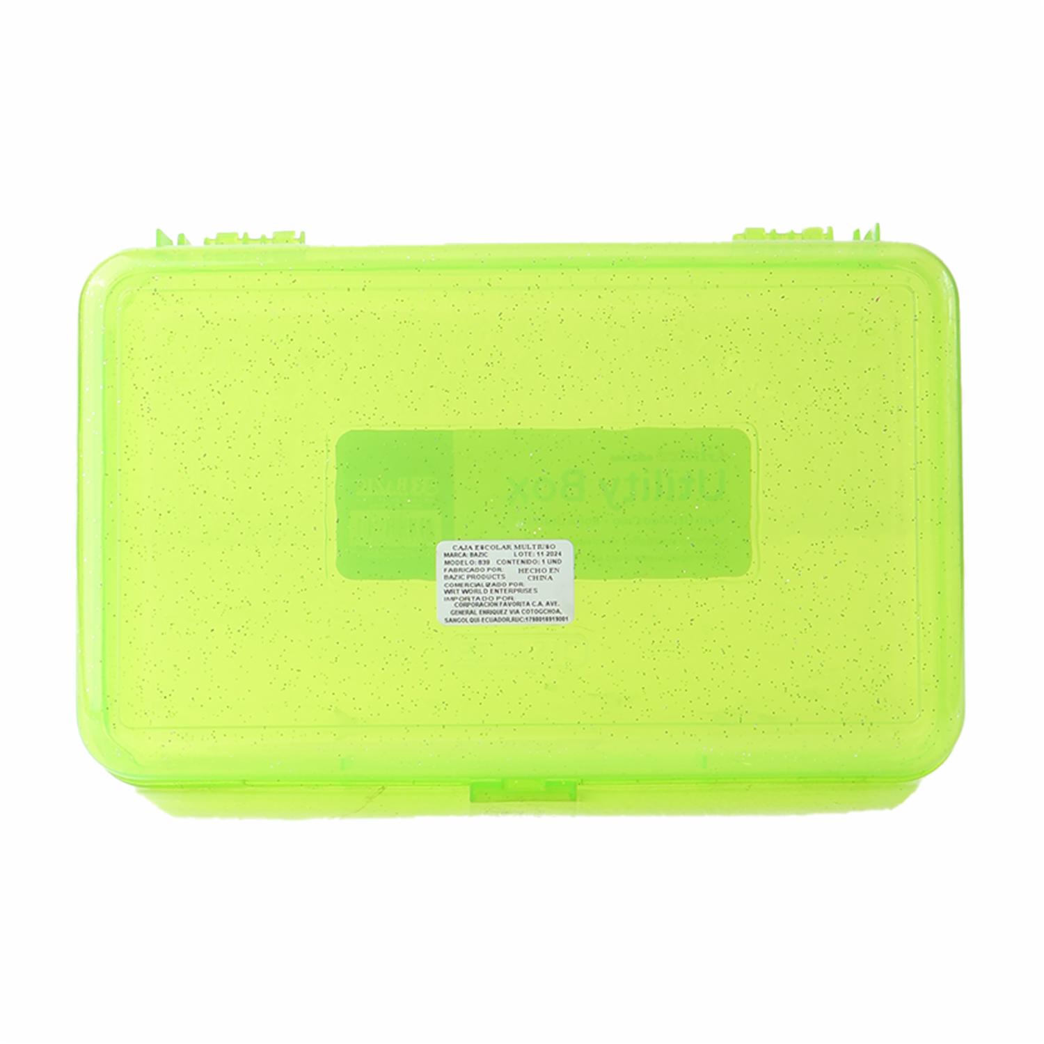 Caja Escolar Multiuso Glitter BAZIC Unidad - Imagen 2
