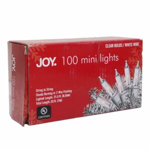 Luces Serie Transparente Cable Blanco JOY X 100 Uds