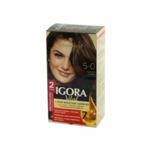Tinte Capilar Doble Tubo Castaño Claro 5-0 IGORA VITAL Unidad