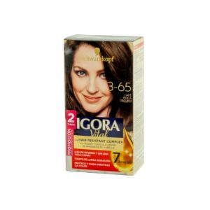 Tinte Capilar Doble Tubo Café Moca 3-65 IGORA VITAL Unidad