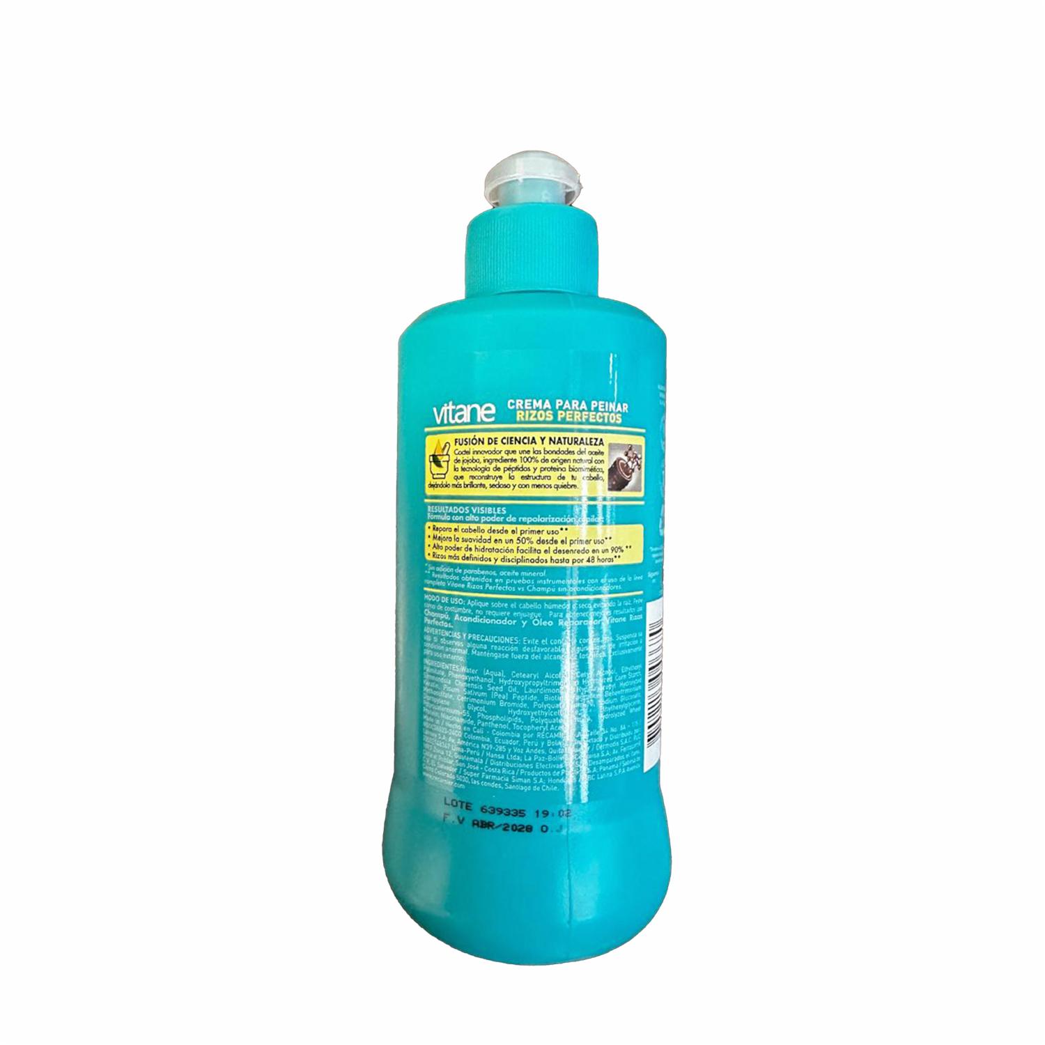 Crema Para Peinar Rizos Perfectos con Péptidos VITANE 300 G - Imagen 2