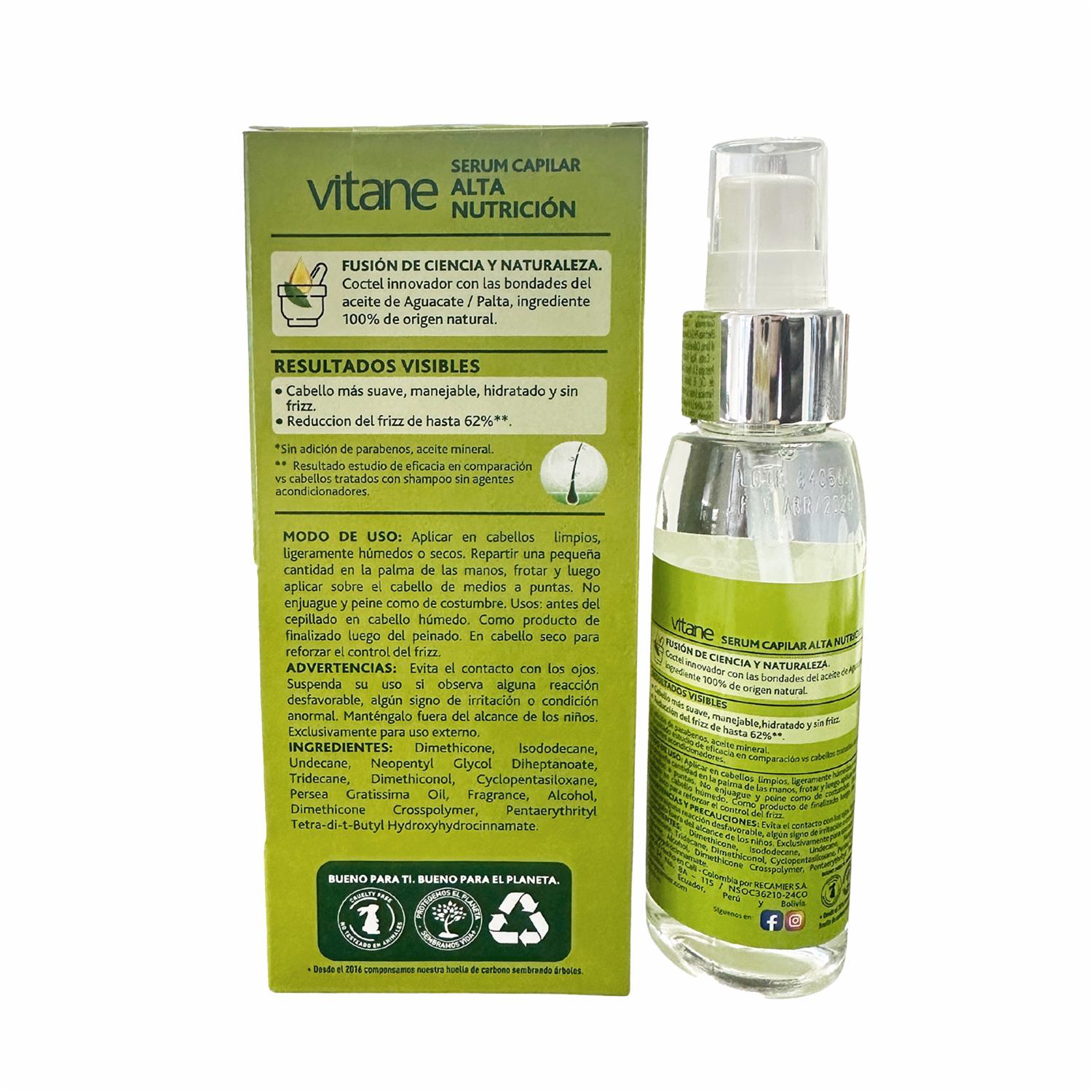 Sérum Capilar Alta Nutrición VITANE 85 Ml - Imagen 2