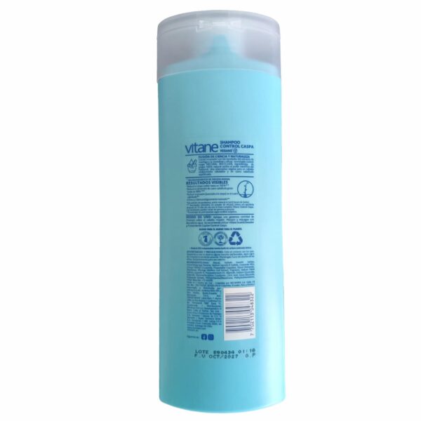 Shampoo De Cabello Control Caspa Sin Sal Para Mujer VITANE 400 Ml - Imagen 2
