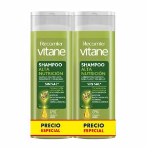 Shampoo De Cabello Alta Nutrición Sin Sal Precio Especial VITANE 2 X 400 Ml