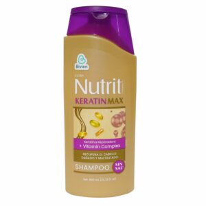 Shampoo De Cabello Keratinmax Keratina Reparadora + Vitamin Complex NUTRIT 600 Ml