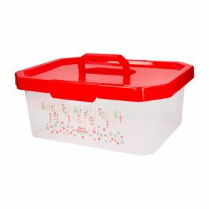 Caja Organizadora Roja Con Manija ESTRA 11  Litros