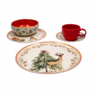 Vajilla Ilusión 4 Puesto CORONA 20 Piezas