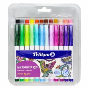 Marcadores Micropunta Plus Color Surtido PELIKAN X 24 Uds