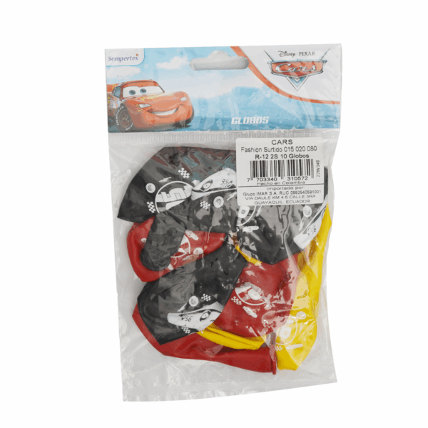 Globo Cars X 10 Unidades DISNEY R12 - Imagen 2
