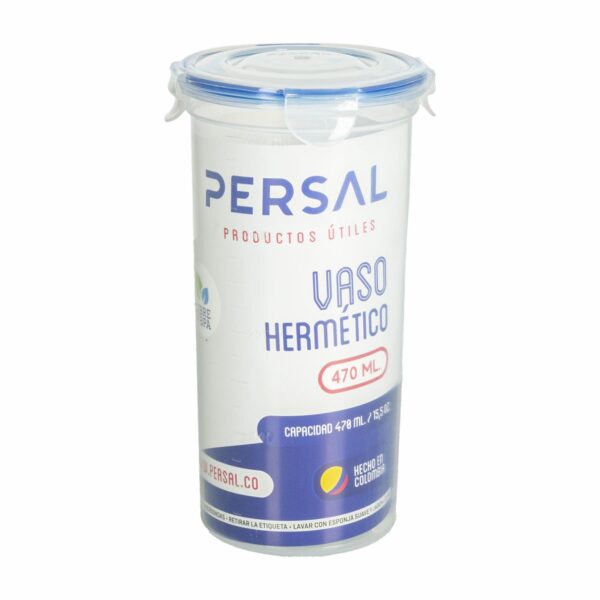 Vaso Plástico Hermético 470 Ml PERSAL 31005 - Imagen 2