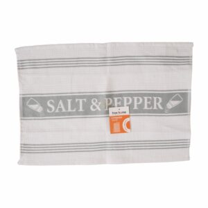 Limpión De Cocina Jacquard Blanco Y Gris FREE HOME