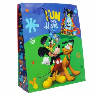 Bolsa De Regalo Diseño Mickey Y Pluto Disney PRIMAVERA Grande