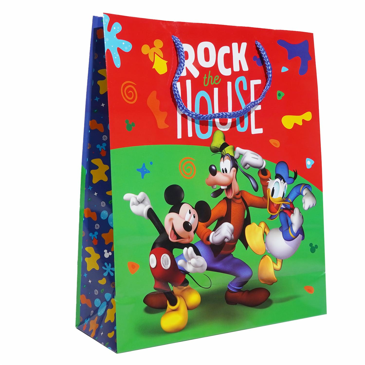 Bolsa De Regalo Diseño Mickey Y Pluto Disney PRIMAVERA Grande - Imagen 2