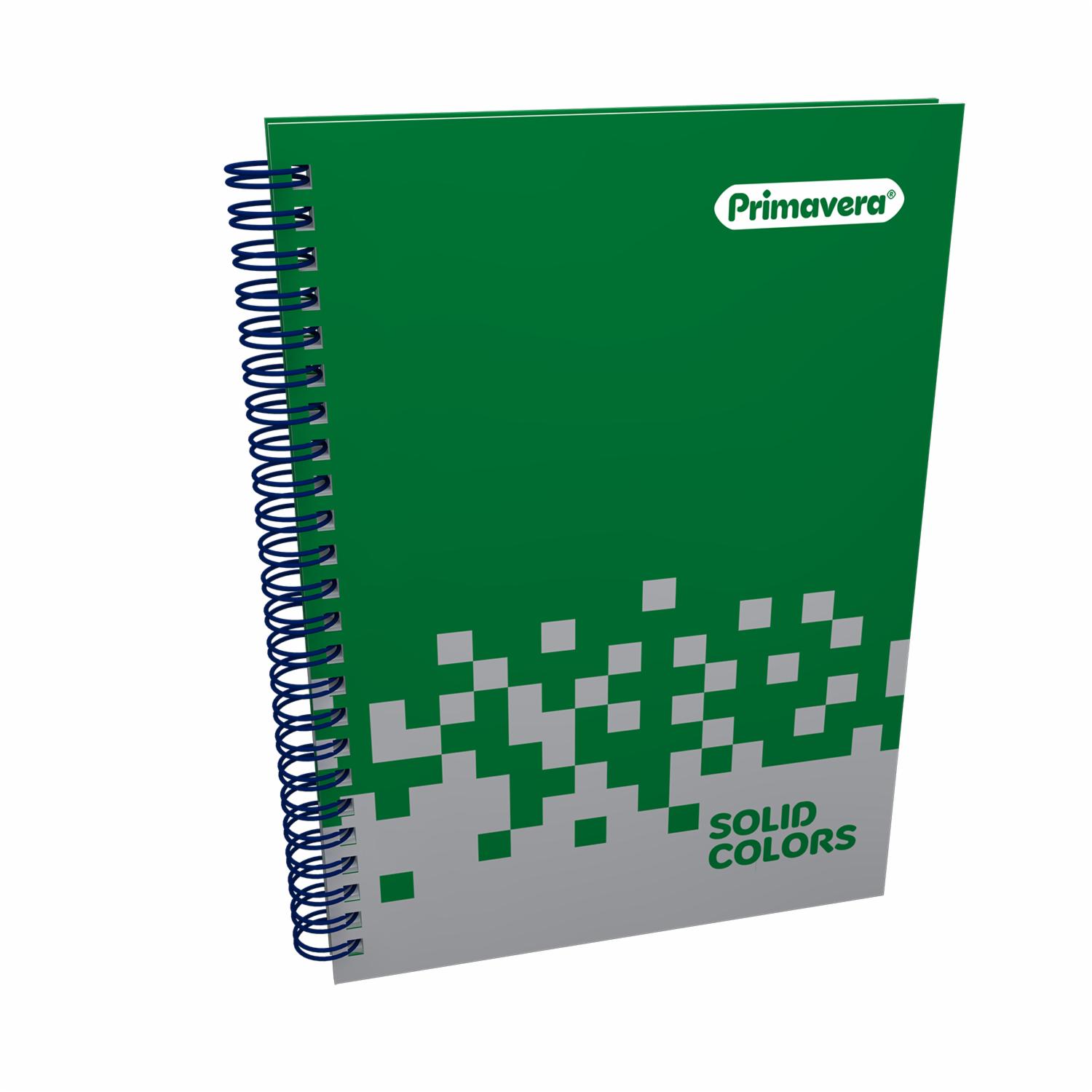 Cuaderno Argollado Cuadros Solid Colors PRIMAVERA 80 Hojas - Imagen 3