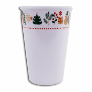 Vaso Liso Con Figuras Navideños VAJILLAS SABANA Unidad