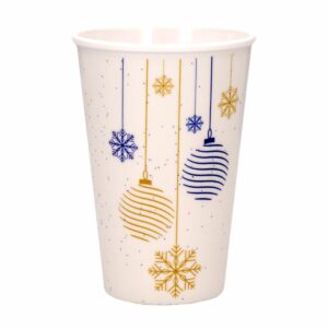 Vaso Liso Bombillos Plateados Dorados VAJILLAS SABANA Unidad