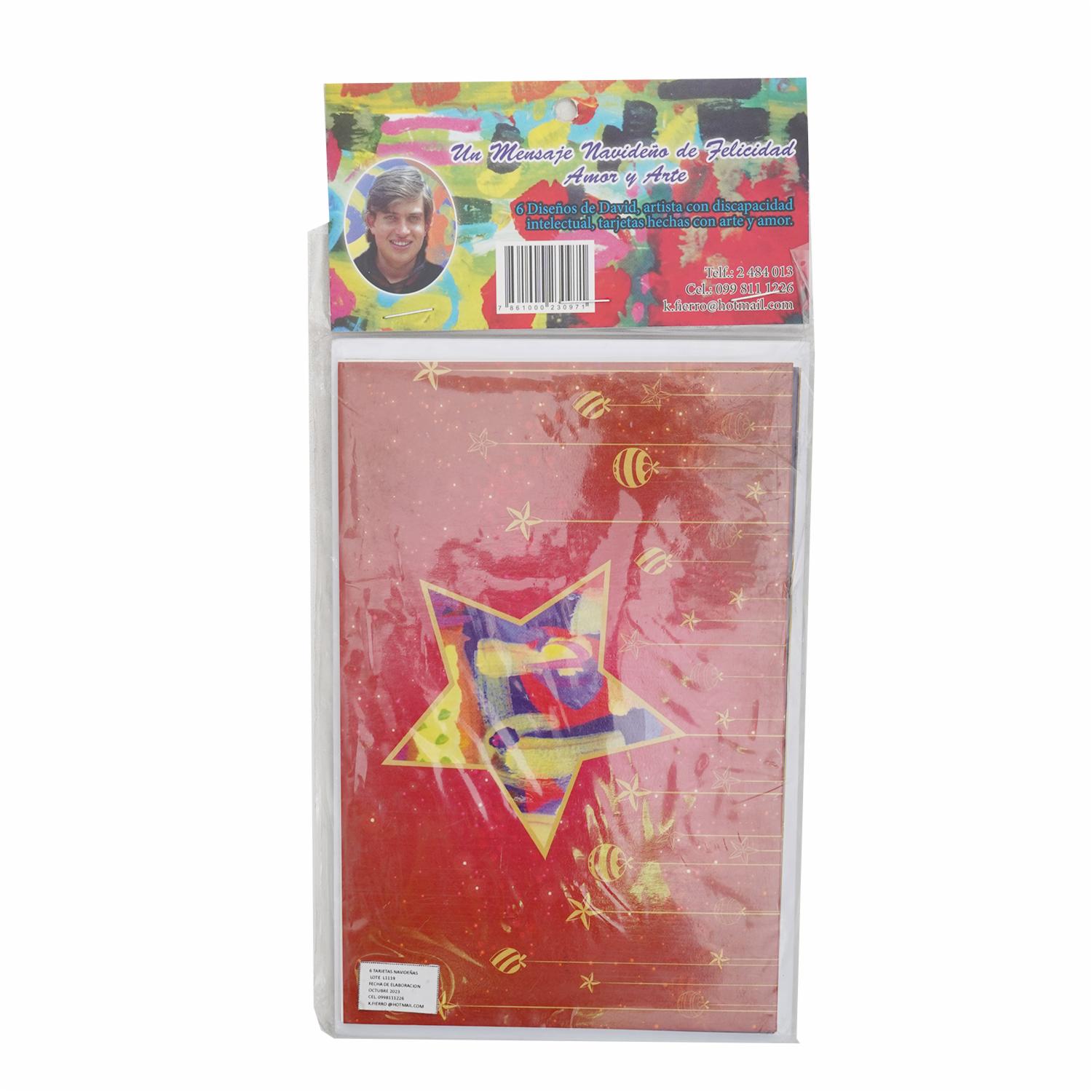 Tarjetas Navidad CARLOS FIERRO X 6 - Imagen 2