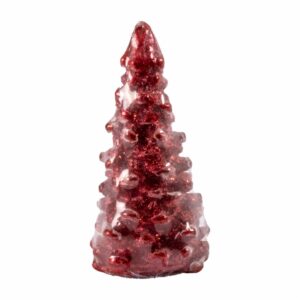 Vela Árbol De Navidad Roja MONICANDLES 4,5 X 8 Cm