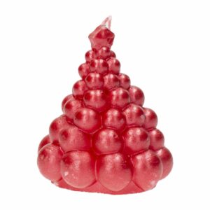 Vela Bublle Diseño Árbol De Navidad Rojo MONICANDLES Unidad