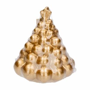 Vela Navideña Bubble Árbol De Navidad Dorado MONICANDLES Unidad
