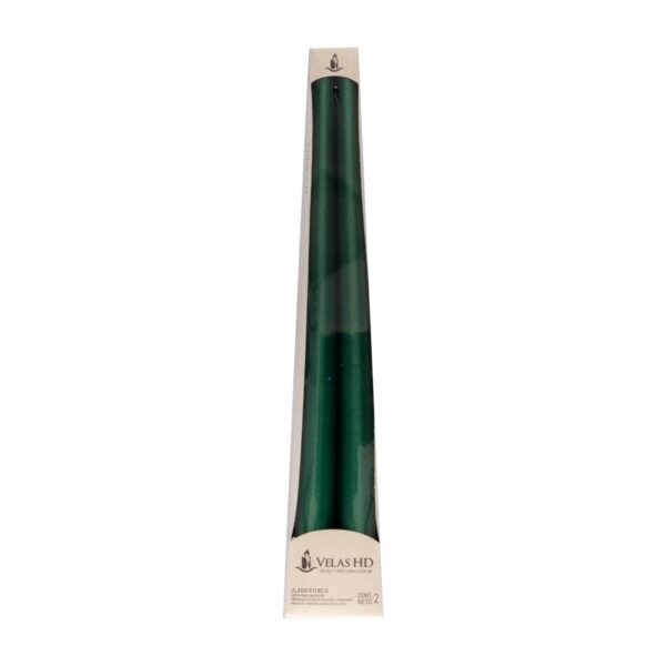 Juego Velas Cónica Verde LAVEL 29.5X2 CM