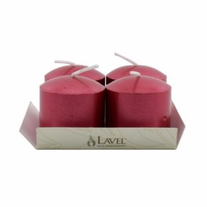 Vela Votiva Laca Roja LAVEL 8,1 X  8,1 X 4 Cm