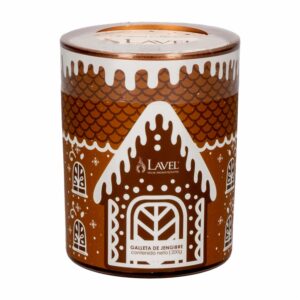 Vela Navideña Vaso Diseño Jengibre LAVEL Unidad