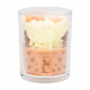 Vela Navideña Vaso Diseño Milkshake Jengibre LAVEL Unidad