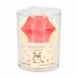 Vela Navideña Vaso Diseño Milkshake Santa LAVEL Unidad
