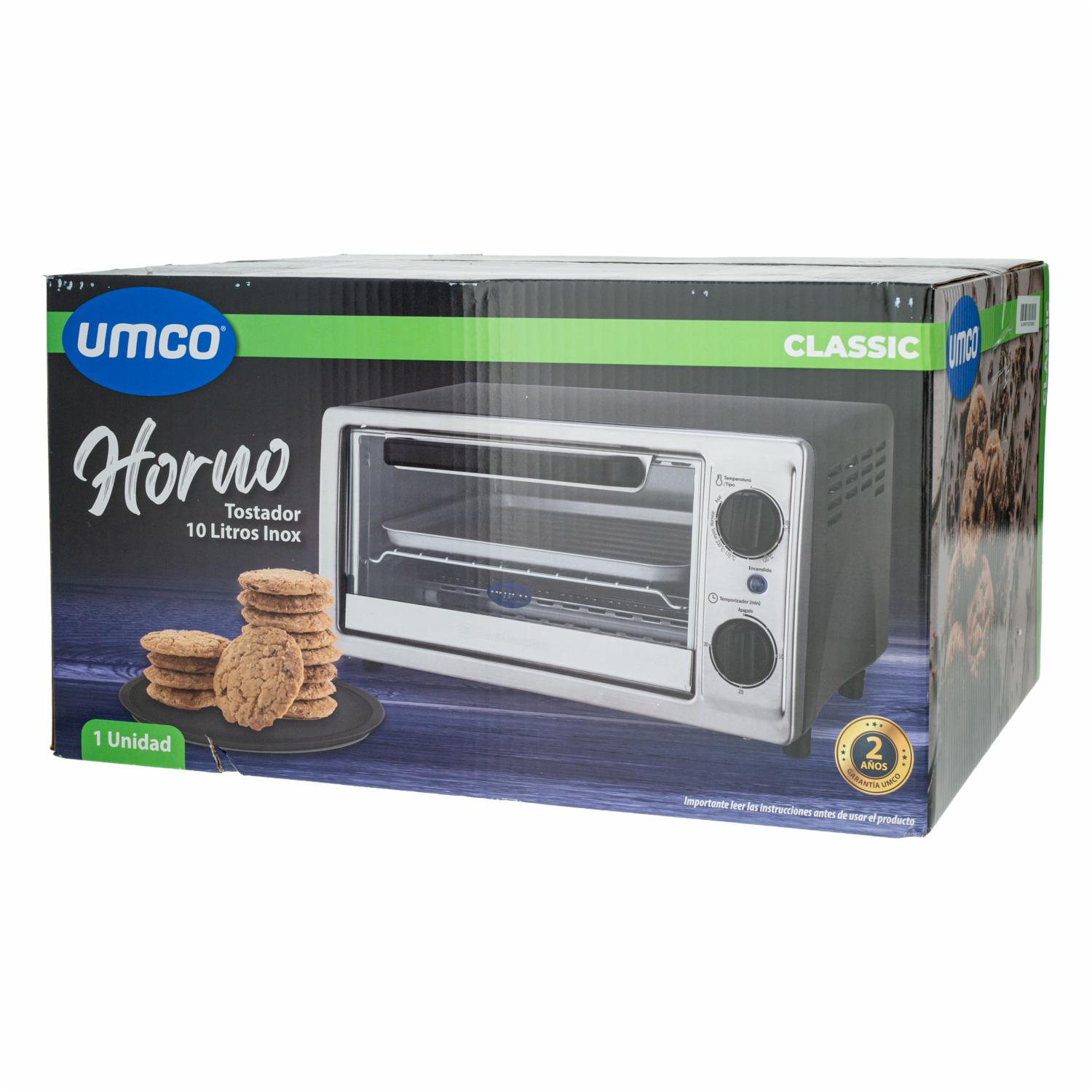 Horno Tostador Inox UMCO 10 Litros