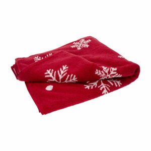 Toalla De Baño Navidad Copos Rojo RENATTA 140 X 70 Cm
