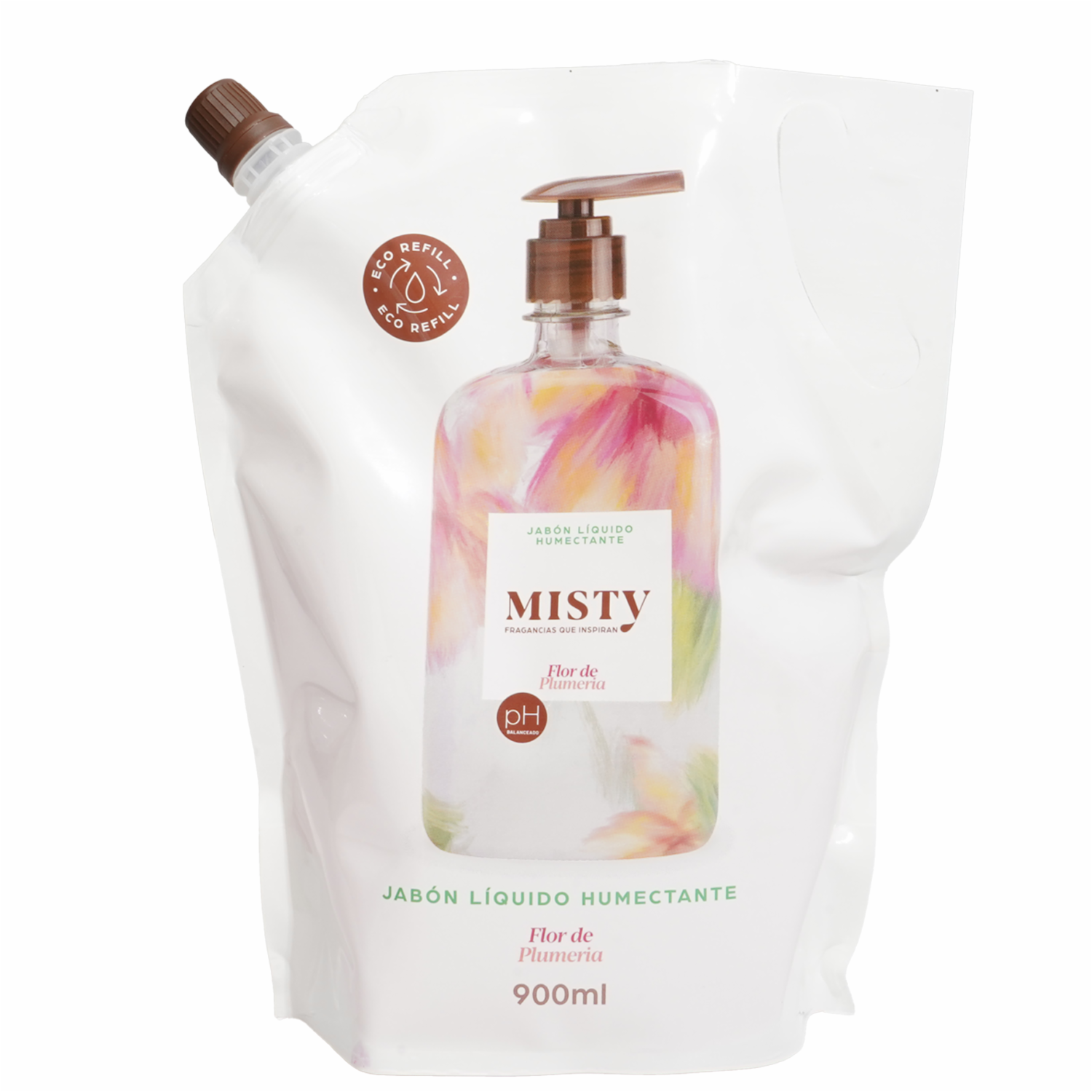 Jabón Líquido Humectante Flor De Plumería MISTY 900 ML - Imagen 2