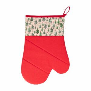 Guante Navidad Pinos Verdes HECHO AQUÍ 30 X 21 Cm