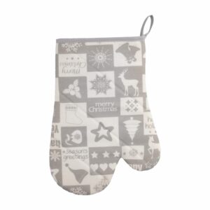 Guante Navidad Gris HECHO AQUÍ 30 X 21 Cm